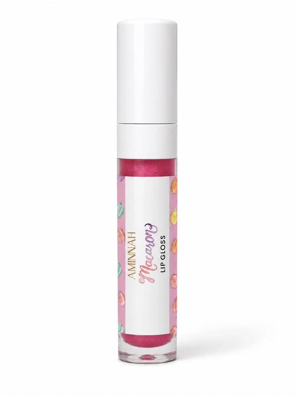 Aminnah New Macron Pink Shimmer Lip Gloss